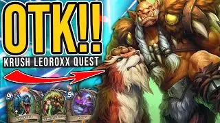 BEST COMBO! KRUSH LEOROXX OTK Hunter is BACK! - Hearthstone