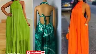 How to cut and sew  halterneck maxi Dress with Deep Back| Pattern Drafting | Style Explanation Ep2