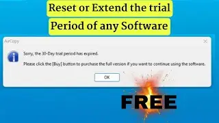 how to reset or extend the trial period of any software