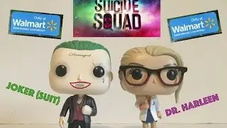 WALMART EXCLUSIVE DR. HARLEEN AND JOKER IN A SUIT FUNKO POP REVIEW