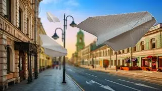Простой самолет из бумаги/Simple paper plane