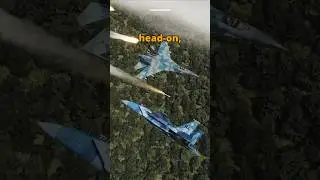 F-15 Eagle v SU-27 Flanker Fox-2 Dogfight 