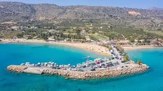 Marathi beach Chania Crete Greece 4K