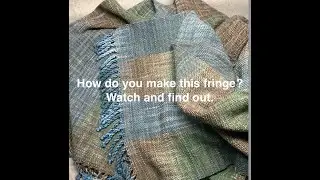 Twisted Fringe: one finishing technique for handwoven items
