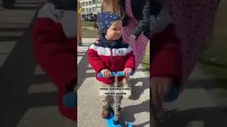 Первый самокат для Саши😍
