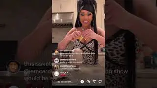 Cardi making Offset hot chocolate | Cardi B instagram Live| Novemeber 20th, 2022 #cardib