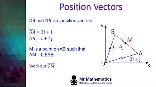 Position Vectors | A-Level Mathematics | Mr Mathematics