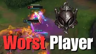 This is The WORST Player in Challenger... (Gwen vs. Darius)