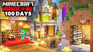 I Survived 100 Days in a RAVINE in Minecraft Hardcore