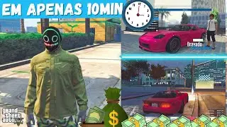 MISSÃO SUPER FÁCIL E RÁPIDA PRA COMEÇAR GANHAR DINHEIRO NO GTA5 Online *SOLO* Iniciantes