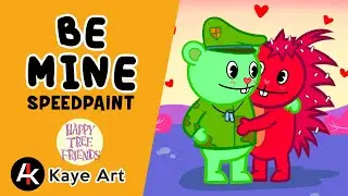Flippy and Flaky - Be Mine - Happy Tree Friends [SPEEDPAINT]