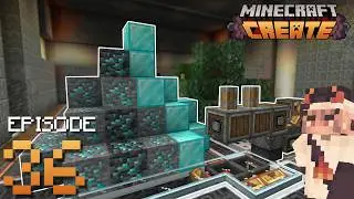I Built an AUTOMATIC DIAMOND Farm in the Create Mod! | Minecraft Create Mod Ep. 36