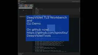 DeepViolet TLS Workbench & CLI Demo: On GitHub