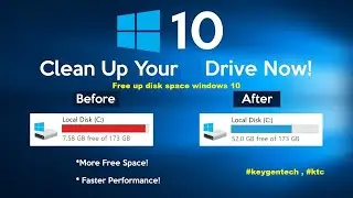 How to Free Up Space on Windows 10 | Free up drive space in Windows 10 In Hindi