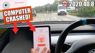 They FIXED Phantom Braking, But then it crashed totally... Tesla Autopilot Software 2020.40.8