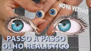 COMO FAZER OLHOS DE MASSA PASSO A PASSO | PORCELANA FRIA | BISCUIT DIY Cup n  Cakes Gourmet