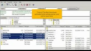 Uploading files using FileZilla