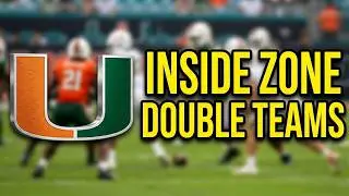 Miami OL Coach Alex Mirabal - Inside Zone Double Teams