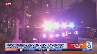 Domestic violence suspect shot by deputy in Los Angeles County