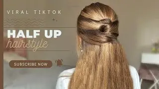 Half Up Half Down Hairstyle for Long & Medium Hair | VIRAL TIKTOK VIDEO