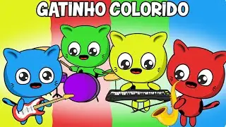 Gatinho Colorido (Desenho Infantil) - Os MiniMágicos