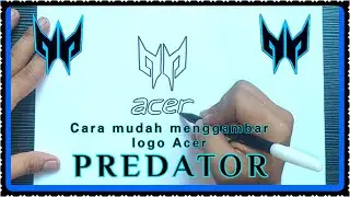 Draw the latest Acer Predator Logo easily & quickly | How to draw Acer Predator Logo