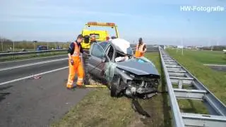 Dodelijk ongeluk tussen auto en vrachtwagen op N50