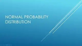 Normal Probability (Bell Curve)