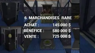 GTA ONLINE top 6 des marchandises rare