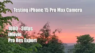 Testing the iPhone 15 Pro Max Camera | 1080 30fps | Sunset & Birdsong