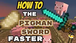 How To Get The Pigman Sword FASTER! (Hypixel Skyblock)