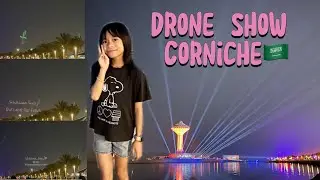 Drone show corniche khobar 🇸🇦