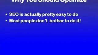 WordPress SEO Tutorial 2 - Why You Should Optimize Your WordPress Blog