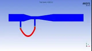 Venturi flow, ANSYS FLUENT 19.0, VOF, Multi-phase