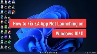 How to Fix EA App Not Launching on Windows 10/11 (2025)