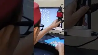memeriksa PCB mudah dah cepat bisa langsung solder. #mikroskop