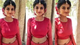 Big boss 4 fame (Tamil) Gabriella charlton hot round navel show part-2