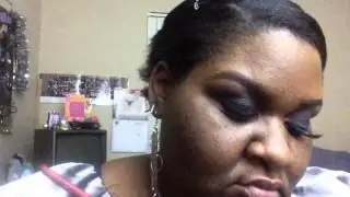 NYE look : glitter eye & bold lip collaboration video w/ Brownskinwonders18