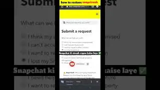 Snapchat (streaks recovery) #shortsfeed #shorts #snapchat