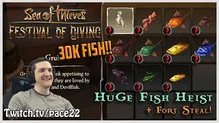 Sea of Thieves - HUGE Fish Heist! + Fort Steal!
