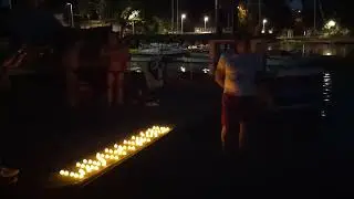 Заплыв в озере Белом "Свеча Памяти" 22 июня 2024 года.
