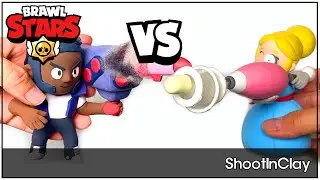 [brawlstars]Piper VS Brock who's gonna win??(clay tutorial + experimental video)