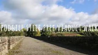 Walking on the Podgill Viaduct in the Yorkshire Dales