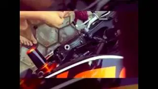 Обработка двигателя мотобайка  KTM Duke 200