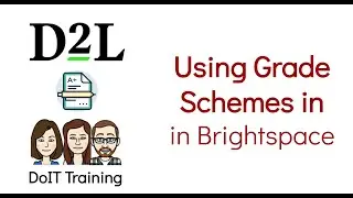 Using Grade Schemes in Brightspace