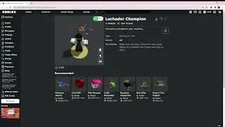 Get Luchador Champion for free with particle effects in Roblox