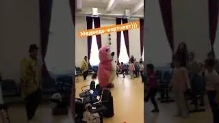 Розовый мишка Петя - вертолёт!