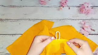 Как сделать петлю крючком на полотенце / Как сделать петельку с помощью крючка