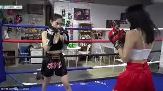 Ling vs xjia meifight boxing fighting girl 
