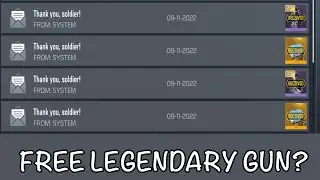 *NEW* Redeem code for 4 Free Legendary Crates, Free Legendary gun.
